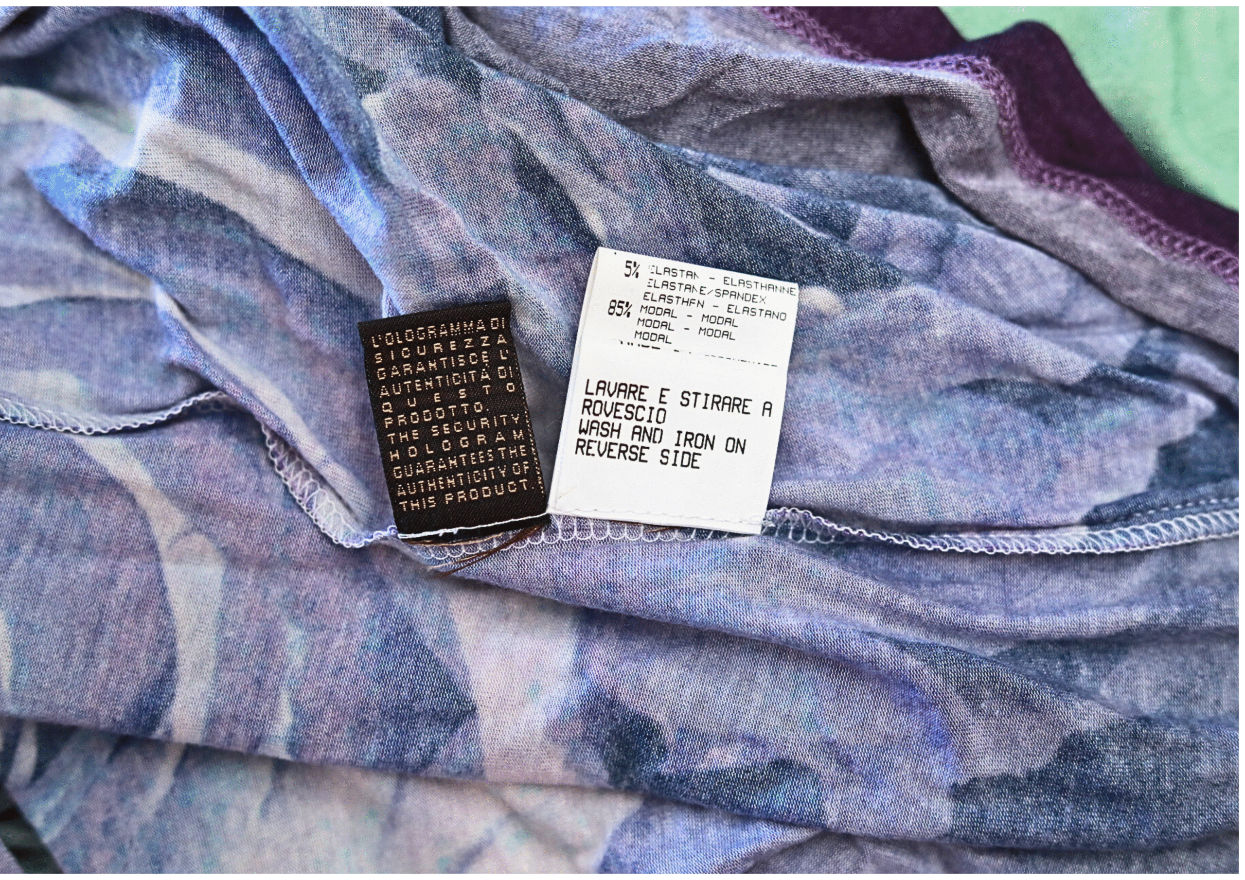 ROBERTO CAVALLI Printed V-Neck Sheath Dress - Image 9