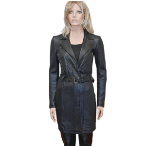 Black Soft Leather/knit Jacket. Gold-tone harware