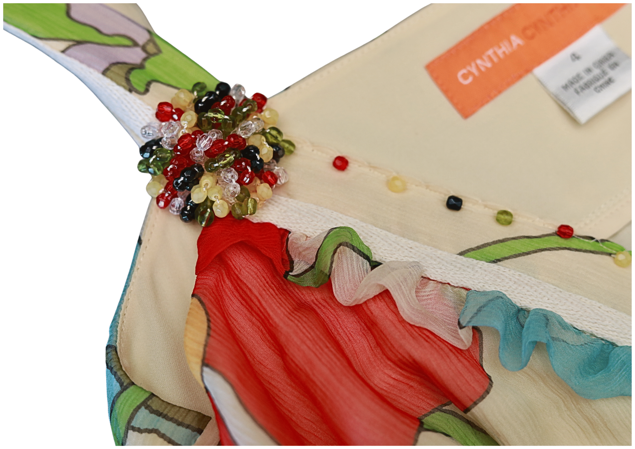 CYNTHIA STEFFE Cocktail Silk Sleeveless Dress - Image 6