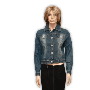 BEREK Crystal Embellished Jean Jacket