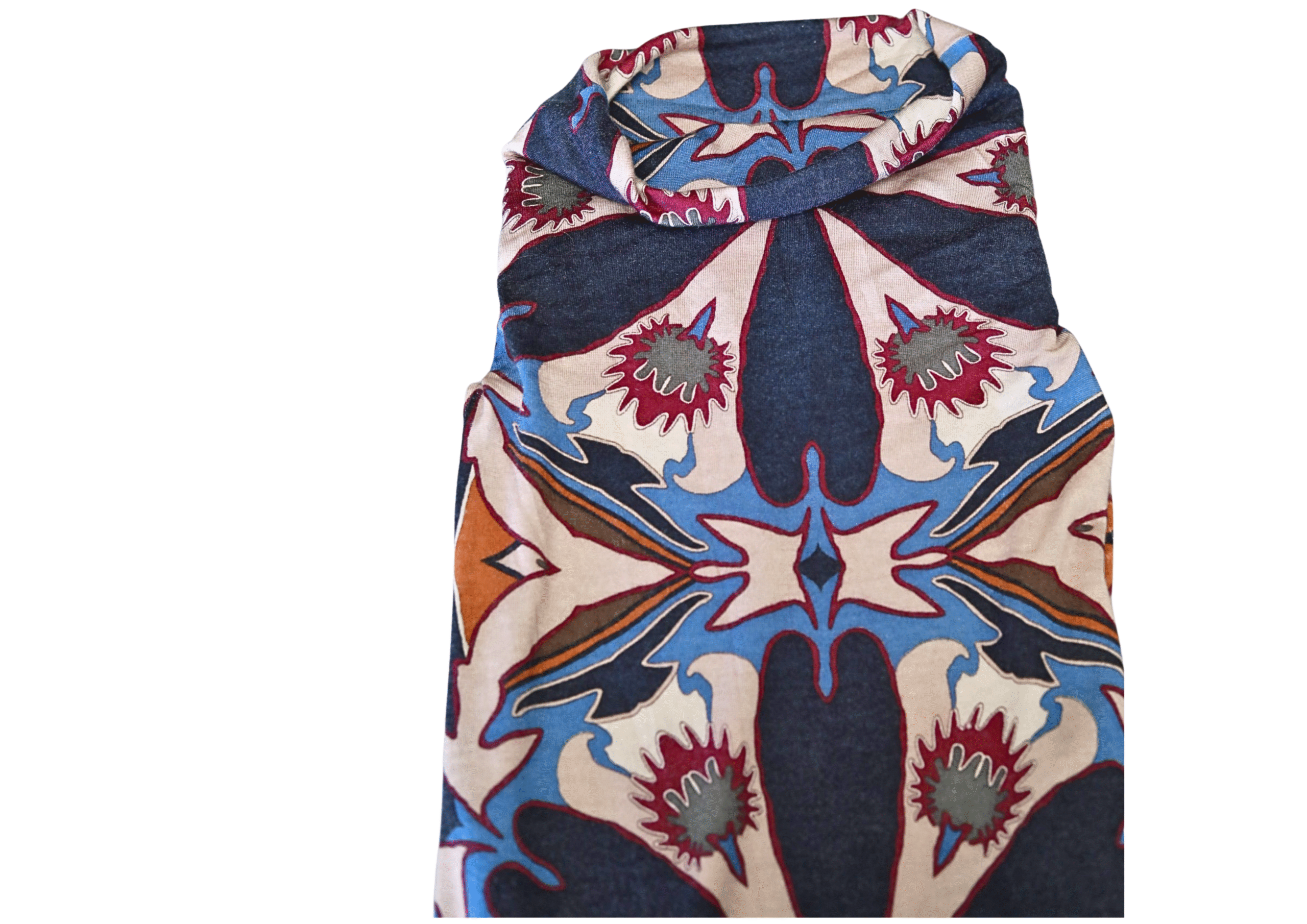 MISSONI Abstract print Sleeveless Midi Cashmere Dress - Image 9
