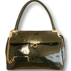 JAC POSEN patent leather satchel bag