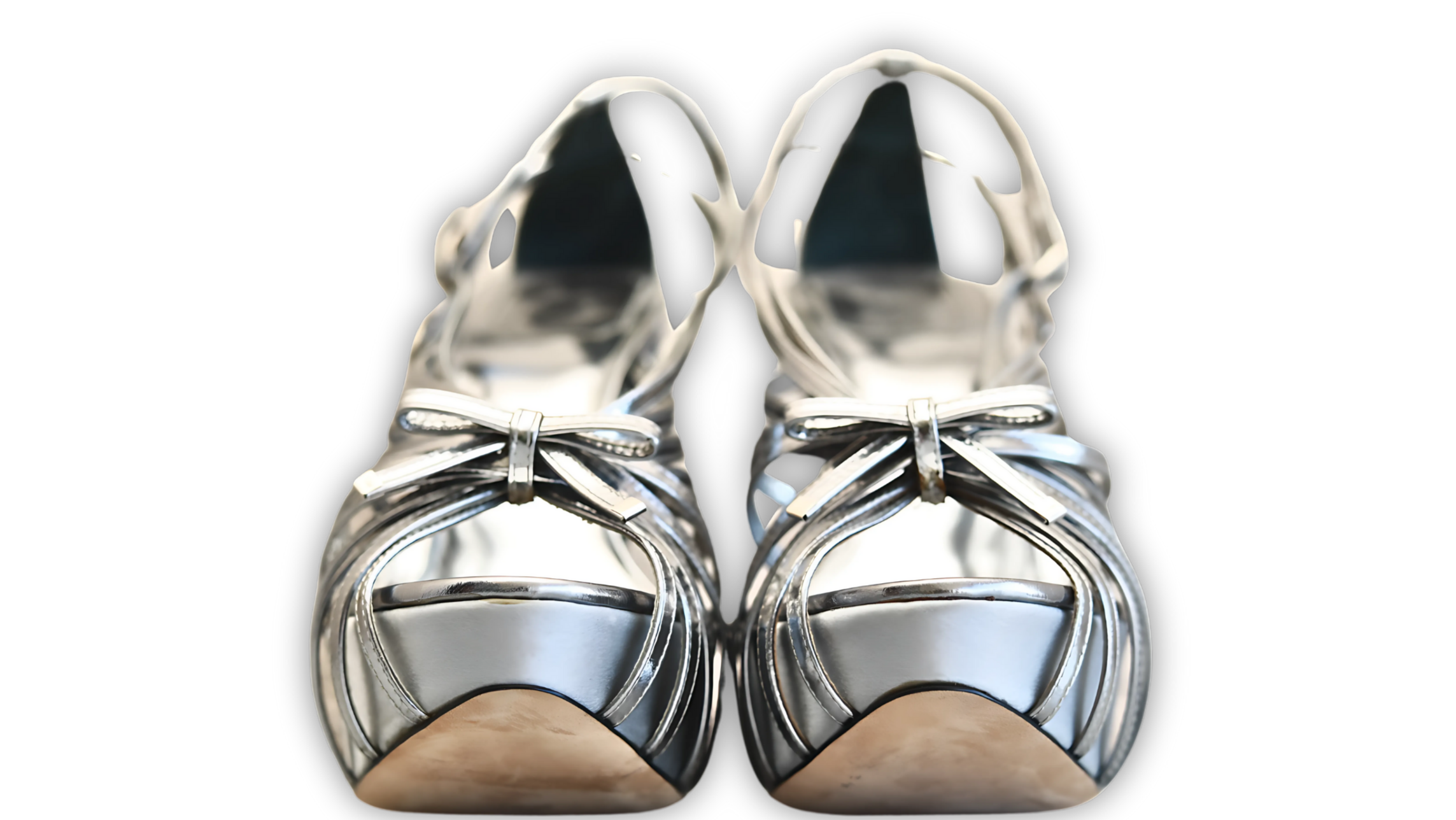 Christiane Dior metallic leather wedge sandals - Image 9